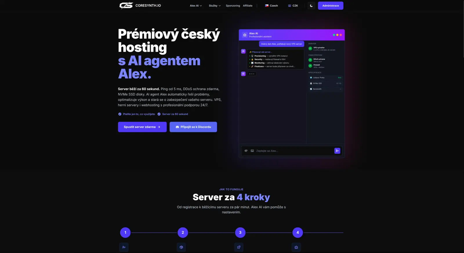 CoreSynth.io — náhled projektu